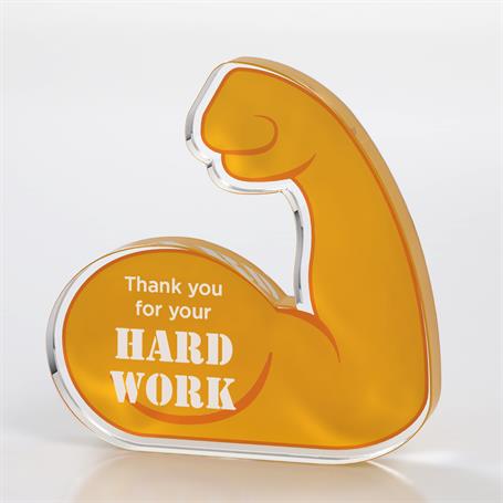 CD1245 - Strong Arm Emoji Acrylic Award