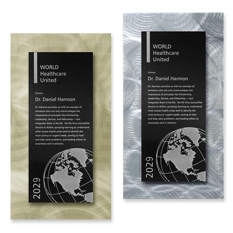 CD436* - Large Architectural Swirl Metal Face Wall Plaque