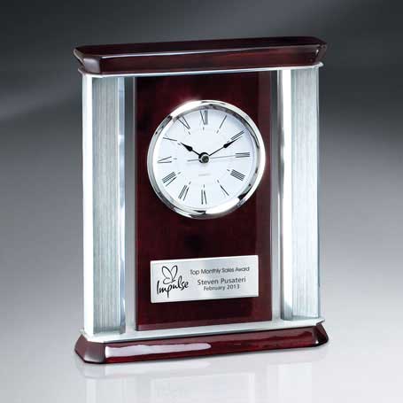 CM206 - Rosewood Piano Finish Desk Clock