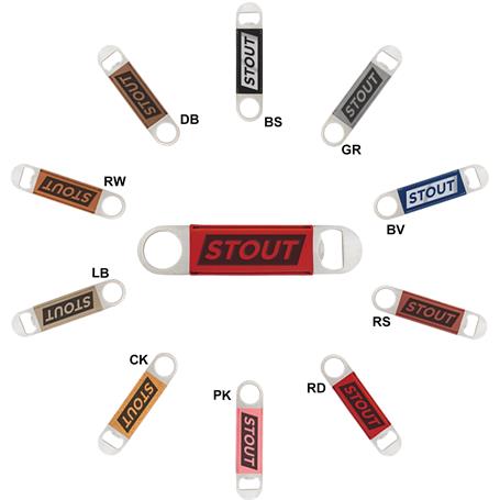 CM332* - Leatherette Bottle Opener in Colors