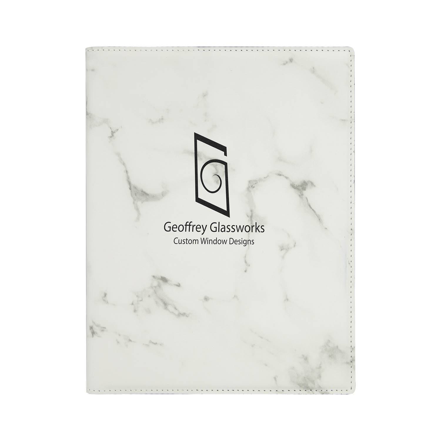 CM415WM - Leatherette Journal, White Print