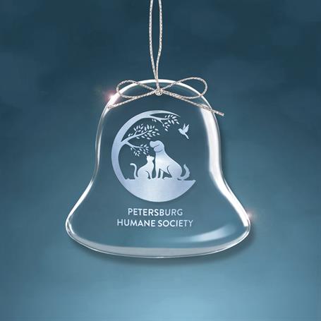 CM467B - Crystal Bell Shaped Christmas Ornament