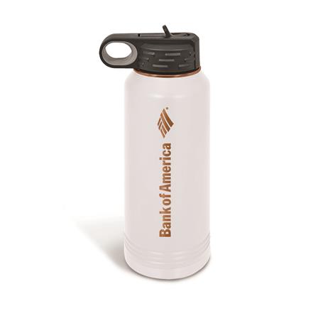 CM731WHRG - Polar Camel Powder Coated Insulated Travel Water Bottle Includes Straw