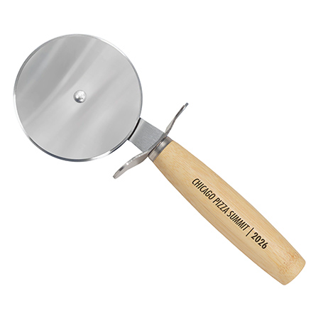CM759 - Pizza Cutter with Bamboo Handle