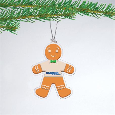 CM761A - Acrylic Gingerbread Man Christmas Ornament