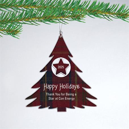 CM763 - Acrylic Holiday Tree Christmas Ornament