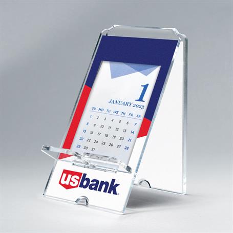 PH15 - A Frame Acrylic Phone Holder Calendar 2 Location Imprint