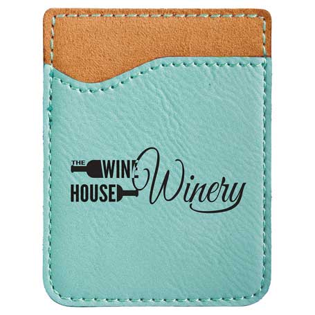 CM325TL - Leatherette Phone Wallet, Teal