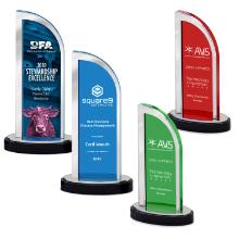 Nouveau Acrylic Award with Mirror Accent