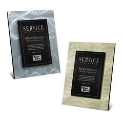 Architectural Swirl Metal Face Wall Plaque, Gold or Silver