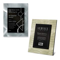 Medium Architectural Swirl Metal Face Wall Plaque