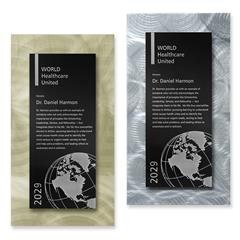 Large Architectural Swirl Metal Face Wall Plaque