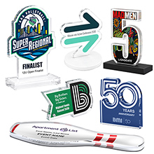 Laser-Cut Lucite Contour 1/2" Thick Up To 47 Sq In