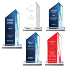 Aquus Lucite Peak Award - Small, Blue