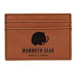 Leatherette Money Clip/Card Holder, Rawhide