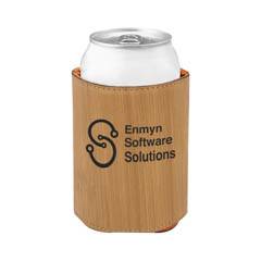 Leatherette Beverage Holder, Bamboo