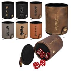 Leatherette Dice Cup Set