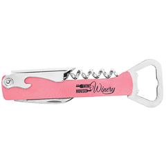 Bottle Opener & Wine Corkscrew, Pink