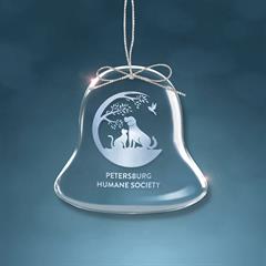 Crystal Bell Shaped Christmas Ornament