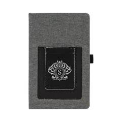 Journal with Phone Pouch, Black