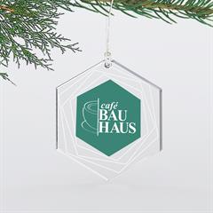 Hexagon Acrylic Christmas Ornament