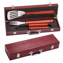 Rosewood BBQ Set