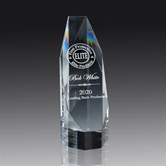 Optic Crystal Octagon Tower - Large