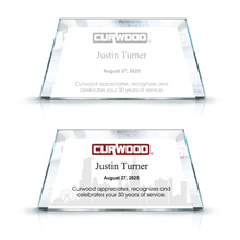 Freestanding Glass Trapezoid Award