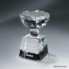 Faceted Crystal Cup on Clear Base