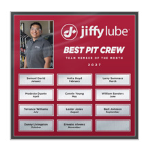 Metallic Window Perpetual, 12x12 with Photo Opening and 12 Names Openings