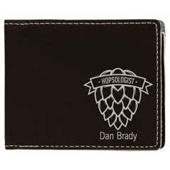 Leatherette Slim-Line Wallet, Black