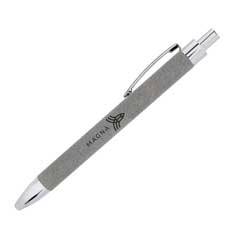 Leatherette Pen, Gray