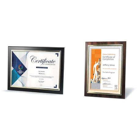 C4802 - Certificate Frame with Metallized Accent