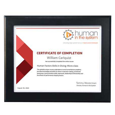 C4803 - Ebony Finish Certificate Frame