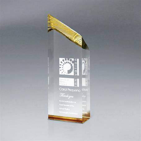 C612LGO - Large Chisel Carve Tower, Gold