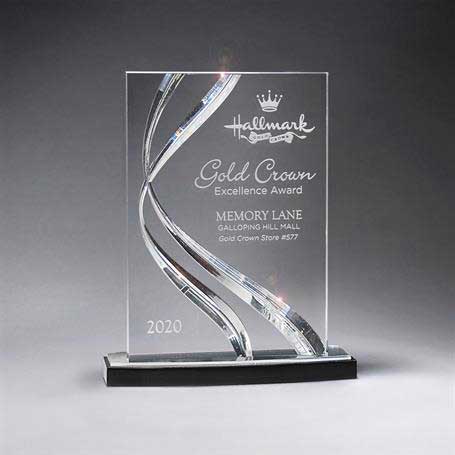 CD1022ACL - Sweeping Ribbon Award  - Small