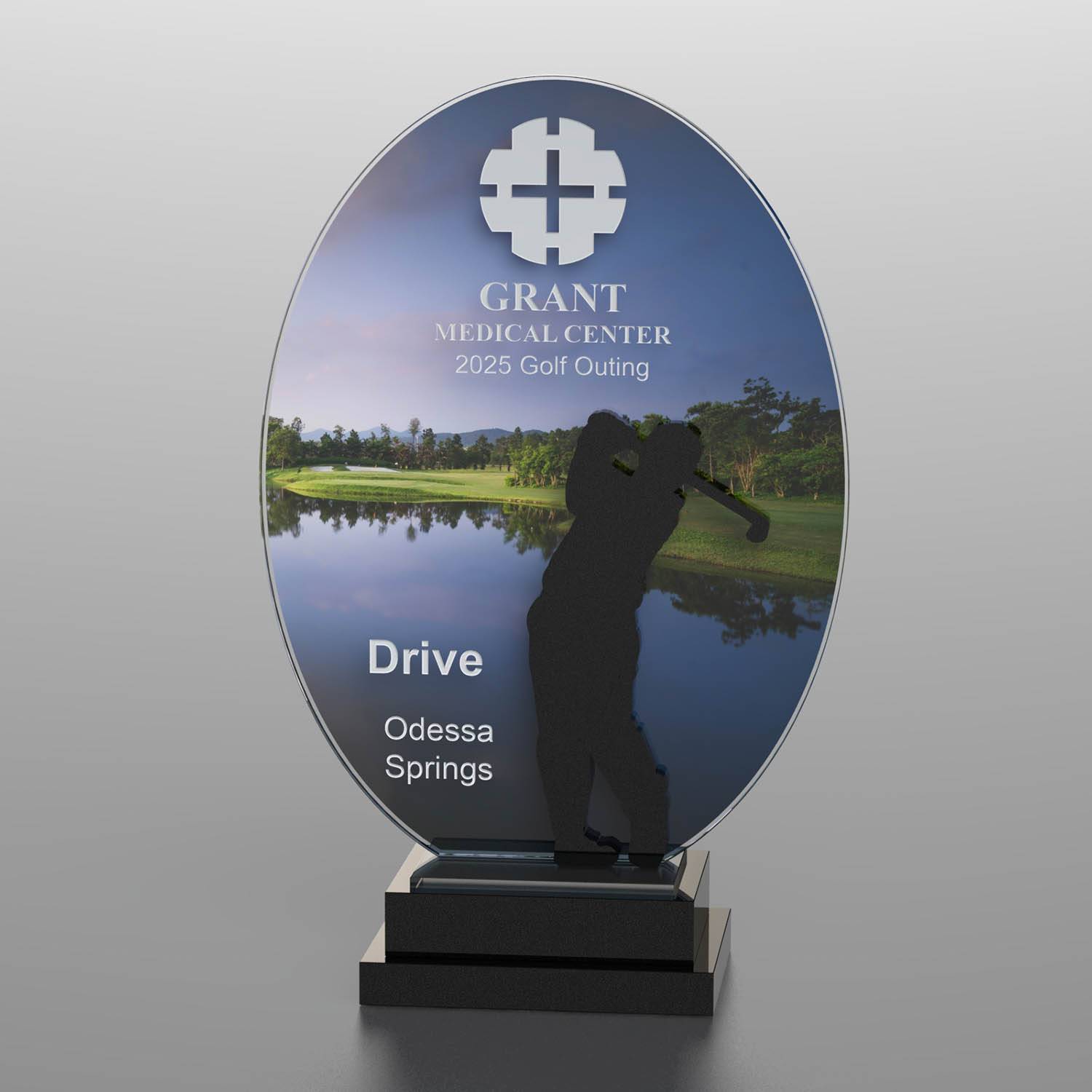 CD1053CF - Golf Course Silhouette Award