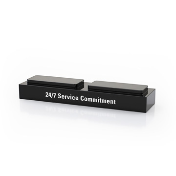 CD1078B - Stackable Award Black Acrylic Wide Bar