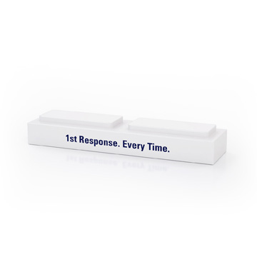 CD1078W - Stackable Award White Acrylic Wide Bar