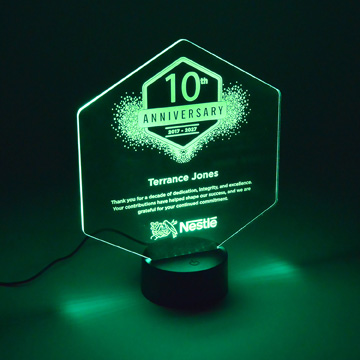CD1087 - Acrylic Illumination Shield Award