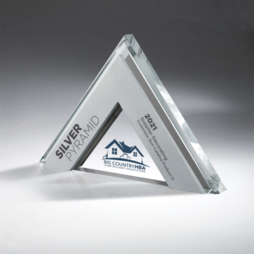 CD1104 - Clear Acrylic with Aluminum Alpine Award