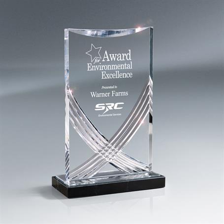 CD1216 - Cascade Carved Acrylic Award, Clear