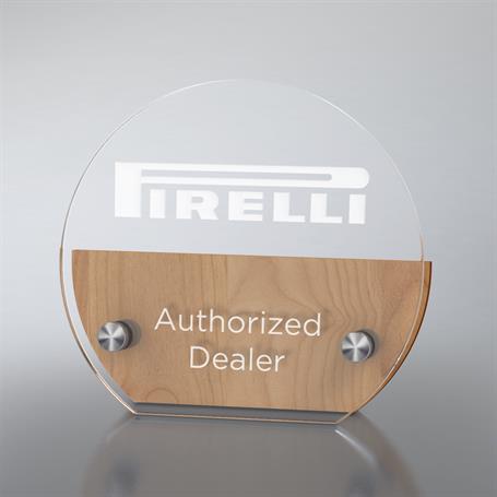 CD1234 - Alder and Acrylic Sculpted Circle