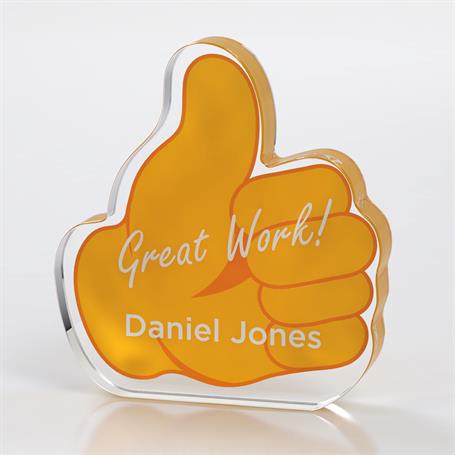 CD1246 - Thumbs Up Emoji Acrylic Award