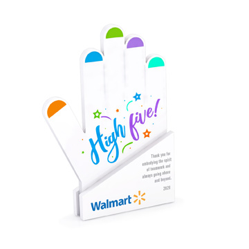 CD1267 - High Five Acrylic Shape with a Sandwich Base Award