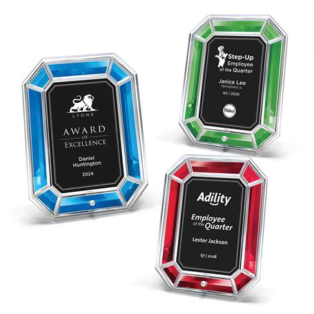 CD1330 - Colorful Gem Acrylic Awards with Peg