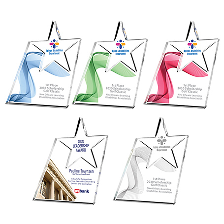 CD1345 - Skewed Star Acrylic Award