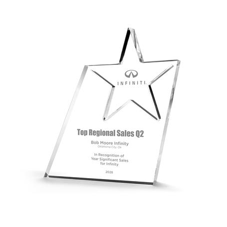 CD1345 - Skewed Star Acrylic Award