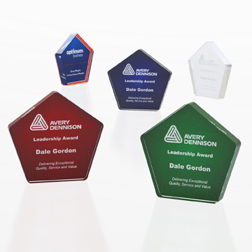 CD1362 - Pentagon Freestanding Acrylic Award