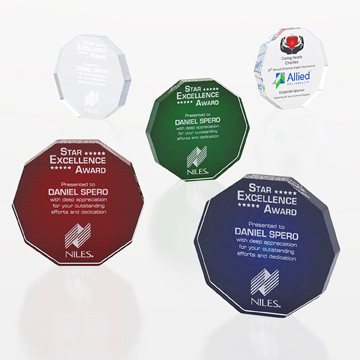 CD1364 - Decagon Freestanding Acrylic Award